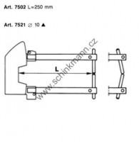 Rameno TECNA 7502 250 mm (kleště 7900)