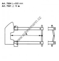 Rameno TECNA 7504 500 mm (kleště 7900)